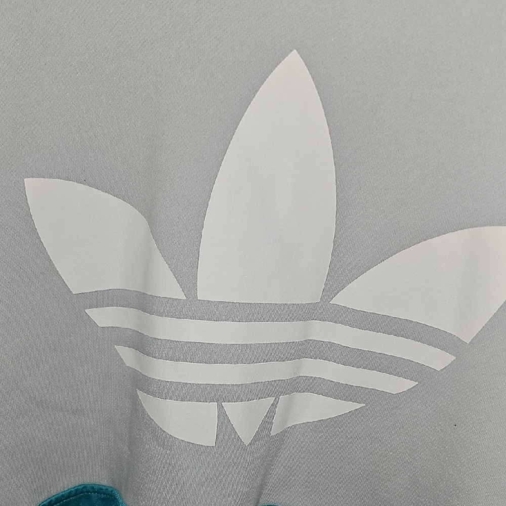 Adidas Gray and Turquoise Crewneck - Picture 4 of 9
